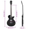 vidaXL Electric Guitar for Beginner with Bag Black 4/4 39"