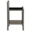 vidaXL Bedside Cabinets 2 pcs Grey and Black Metal and Glass