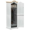 vidaXL Wardrobes with Shelf White 55 x 52 x 170 cm Solid Pine Wood