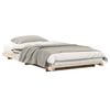 vidaXL Bed Frame Brown 90 x 210 cm Solid Pine Wood
