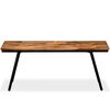 vidaXL Bench Reclaimed Teak and Steel 110x35x45 cm