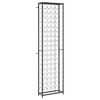 vidaXL Wine Rack for 95 Bottles Black 54x18x200 cm Wrought Iron