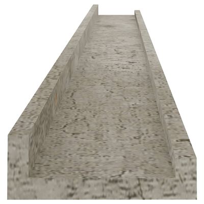vidaXL Wall Shelves 4 pcs Concrete Grey 100x9x3 cm