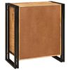 vidaXL Bedside Cabinet Brown 66 x 35 x 76 cm Soild rough mango wood