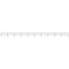vidaXL Garden Fence with Spear Top Steel 1673x75 cm Black