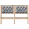 vidaXL Headboard Other Brown and light grey 135 cm Solid pine wood