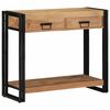 vidaXL Console Table Brown 90 x 33 x 75 cm Solid Acacia Wood