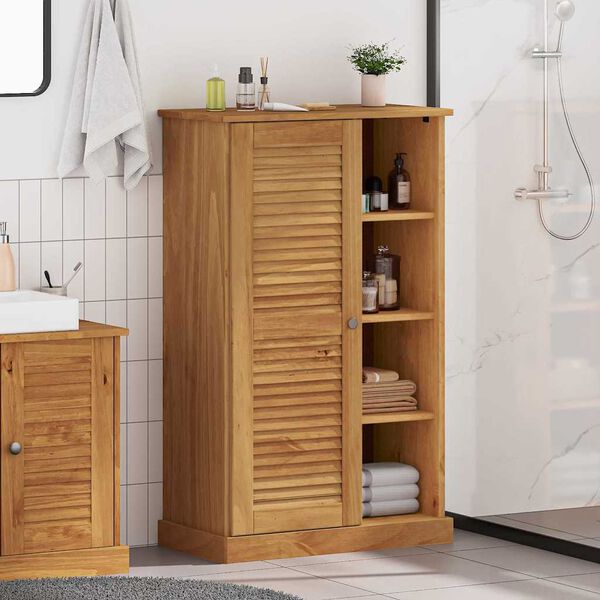 vidaXL Bathroom Cabinet VIGO Brown and Honey Brown 68 x 34 x 110 cm