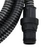 vidaXL Suction Hose with PVC Connectors Black 1" 4 m PVC