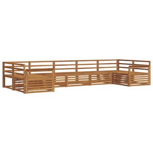 vidaXL Outdoor Sofa Set 7 pcs Natural Solid Acacia Wood