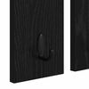 vidaXL Wall-Mounted Coat Rack with Shelf Black oak 85 x 10 x 45 cm