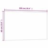 vidaXL Wall-mounted Magnetic Board White 100x60 cm&nbsp;Tempered Glass