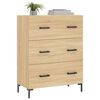 vidaXL Sideboard Sonoma Oak 69.5x34x90 cm Engineered Wood