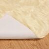 vidaXL Faux Sheepskin Rug Tafalla Cream 120 x 120 cm Polyester