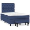 vidaXL Box Spring Bed with Mattress Blue 120x200 cm Fabric