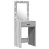 vidaXL Dressing Table 2 pcs Grey 50 x 41 x 135 cm Engineered wood
