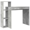 vidaXL Desk Concrete Grey Engineered Wood 100 x 40 x 90 cm