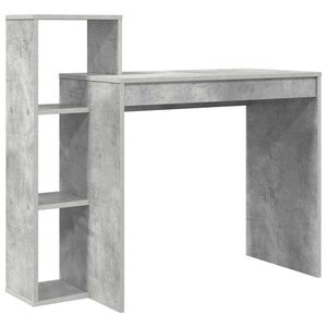 vidaXL Desk Concrete Grey Engineered Wood 100 x 40 x 90 cm
