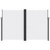 vidaXL Retractable Side Awning White 220x1200 cm