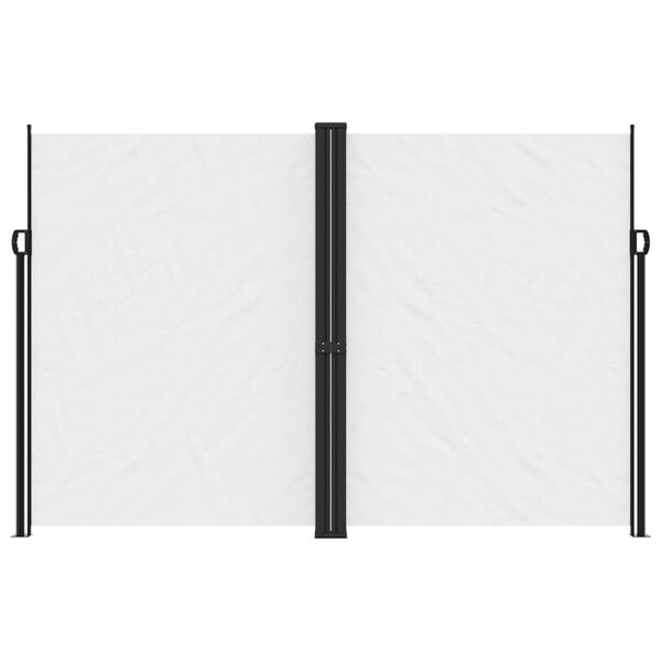 vidaXL Retractable Side Awning White 220x1200 cm