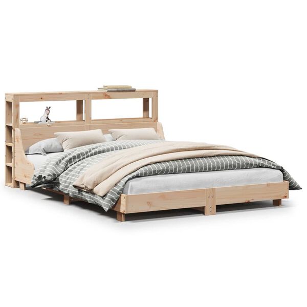 vidaXL Bed Frame without Mattress 140x200 cm Solid Wood Pine