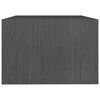 vidaXL Coffee Table Grey 75x50x33.5 cm Solid Pinewood