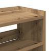 vidaXL Shoe Rack Artisan Oak 80x25x62 cm Engineered Wood