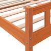 vidaXL Bed Frame without Mattress Wax Brown 160x200 cm Solid Wood Pine