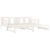 vidaXL Pull-out Day Bed without Mattress White 2x(80x200) cm
