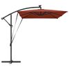 vidaXL Umbrella Terracotta 294 x 200 x 270 cm Polyester and Aluminium