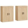 vidaXL Wall Mounted Cabinets 2 pcs Sonoma Oak Engineered Wood
