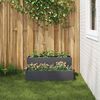 vidaXL Garden Planter Anthracite 100 x 60 x 45 cm Cold-rolled Steel
