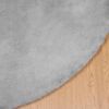 vidaXL Faux Rabbit Fur Rug Olite Grey &Oslash; 160 cm Polyester