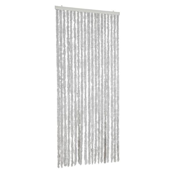 vidaXL Fly Curtain Grey 56x200 cm Chenille