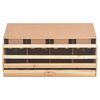 vidaXL Chicken Laying Nest 4 Compartments 106x40x59 cm Solid Pine Wood