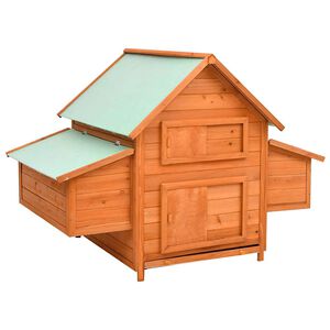 vidaXL Chicken Coop 150x96x110 cm Solid Firwood