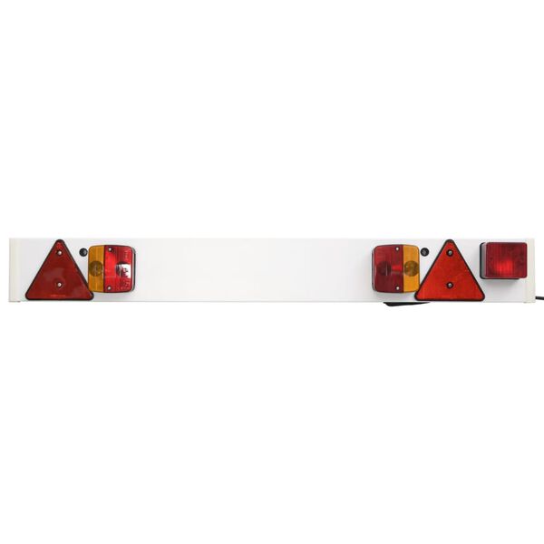 vidaXL Trailer Light Red 115x7x14 cm 12V Classic Bulb