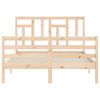 vidaXL Bed Frame without Mattress Small Double Solid Wood