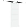 vidaXL Sliding Door ORKDAL White 83 x 202 cm Solid Pine Wood