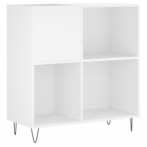 vidaXL Record Cabinet White 84.5x38x89 cm Engineered Wood