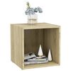 vidaXL TV Cabinets 4 pcs Sonoma Oak 37x35x37 cm Engineered Wood