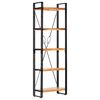 vidaXL Bookcase | Natural wood and black