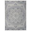vidaXL Outdoor Flatweave Rug 200x280 cm Blue Pattern