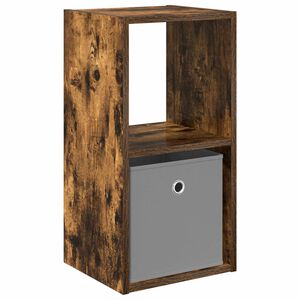 vidaXL Bedside Table Smoked Oak 30.5 x 27 x 59.5 cm Engineered Wood