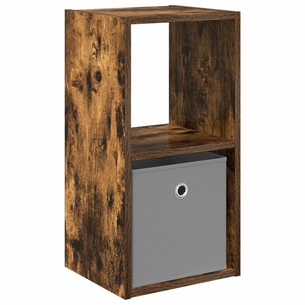vidaXL Bedside Table Smoked Oak 30.5 x 27 x 59.5 cm Engineered Wood