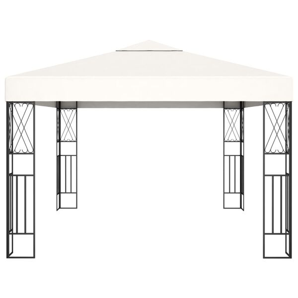 vidaXL Gazebo 3x4 m Cream Fabric