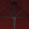vidaXL Garden Parasol with Steel Pole Bordeaux Red 300x230 cm