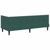 vidaXL Corner Bed Frame Dark Green 80 cm x 200 cm Velvet