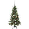 vidaXL Artificial Hinged Christmas Tree Green 120 cm PE and PVC
