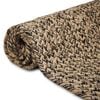 vidaXL Area Rugs Square Natural and Black 120 x 120 cm Jute